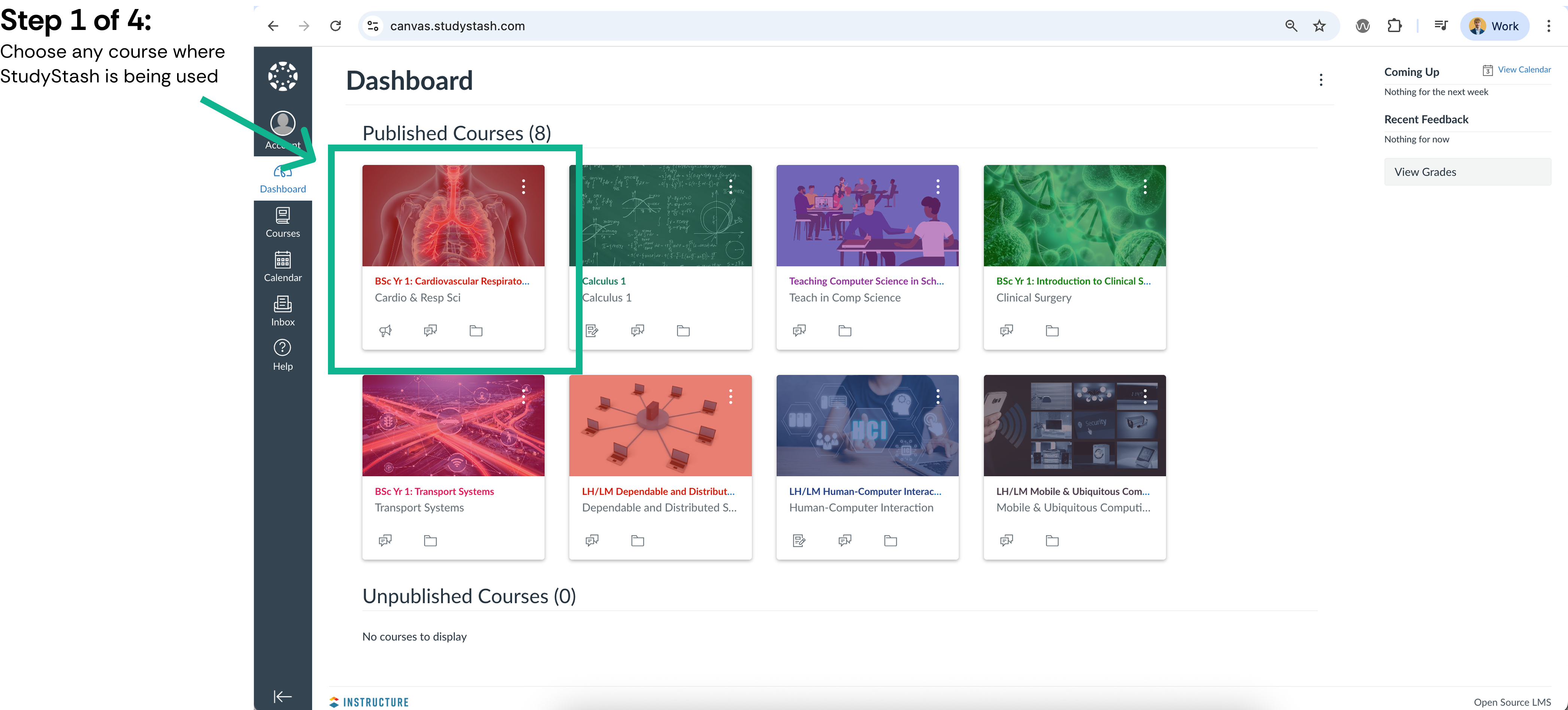 How do I enable StudyStash in my Canvas course? — screenshot 1