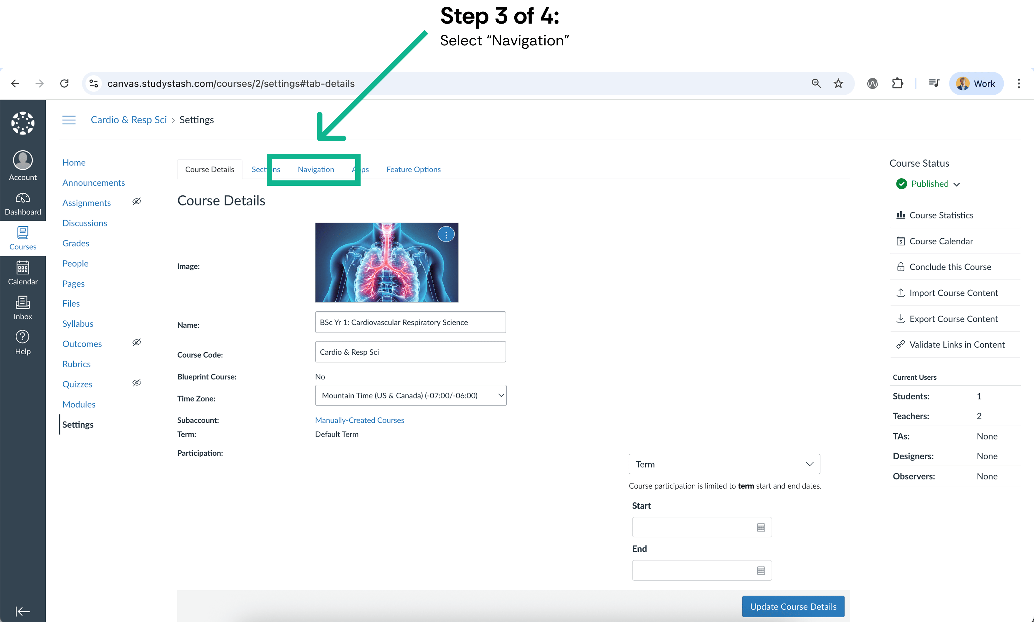 How do I enable StudyStash in my Canvas course? — screenshot 3