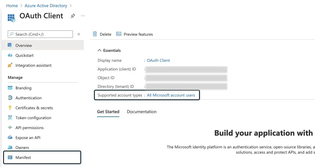 Supported Account Types