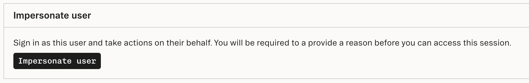 Impersonating a User