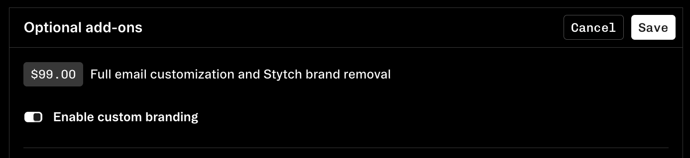 branding-add-on-dark.png Enable the Stytch branding add-on