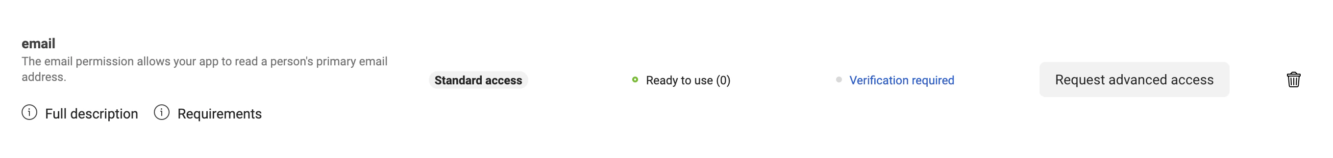 Request advanced access