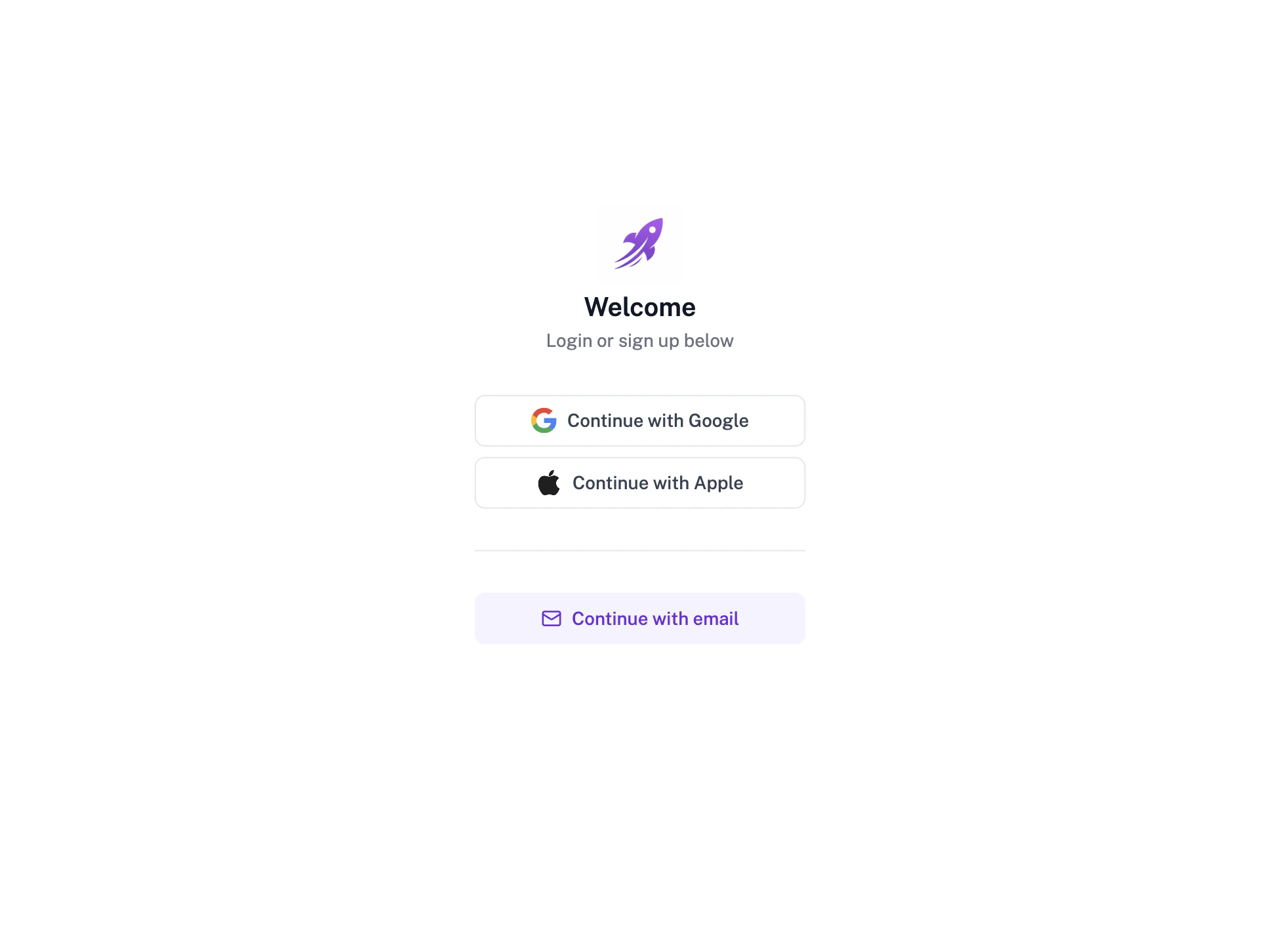 Sign in page designed in Subframe