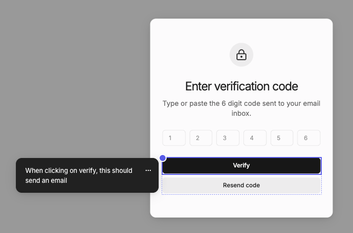 Example of an annotation on an element