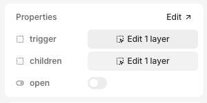 Editing slots within a component instance
