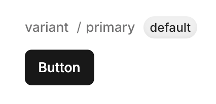 The default variant of a Button component