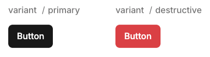 The enum variant of a Button component