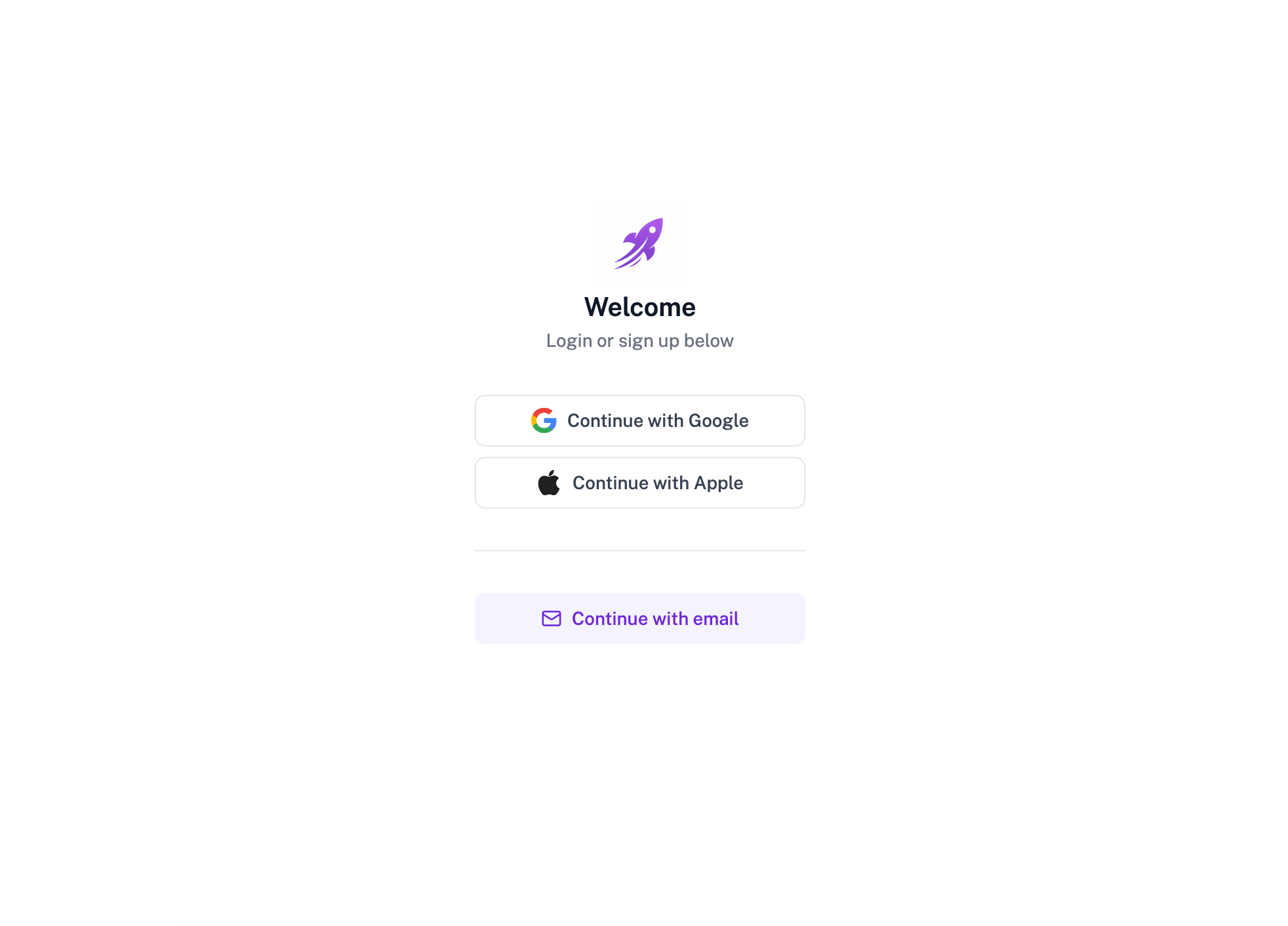 Sign in page designed in Subframe