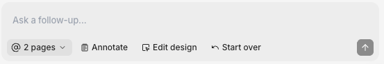 Chat bar in prototype mode