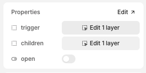 Editing slots within a component instance