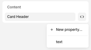 Linking element contents to a property