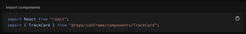 @repo/subframe import example