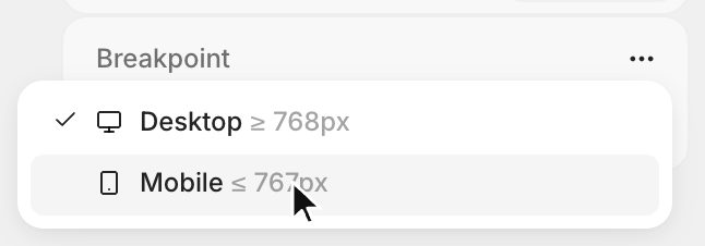 Responsive design - Subframe Docs