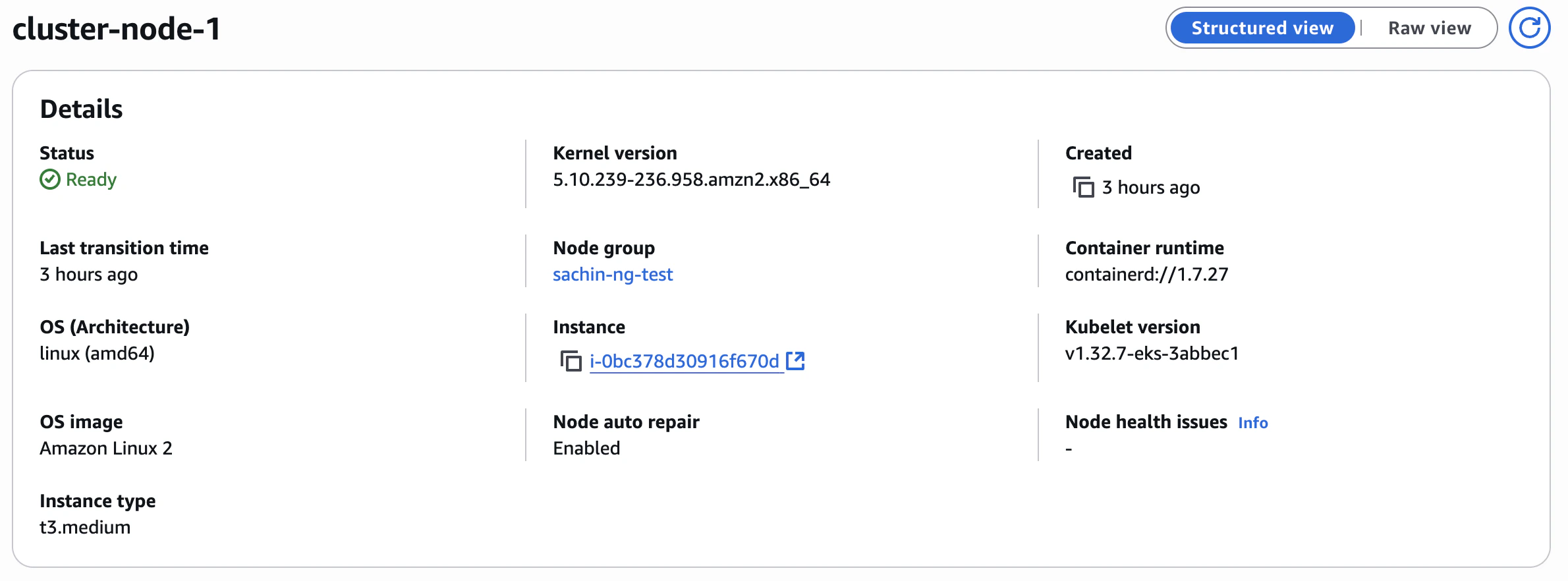 Node info