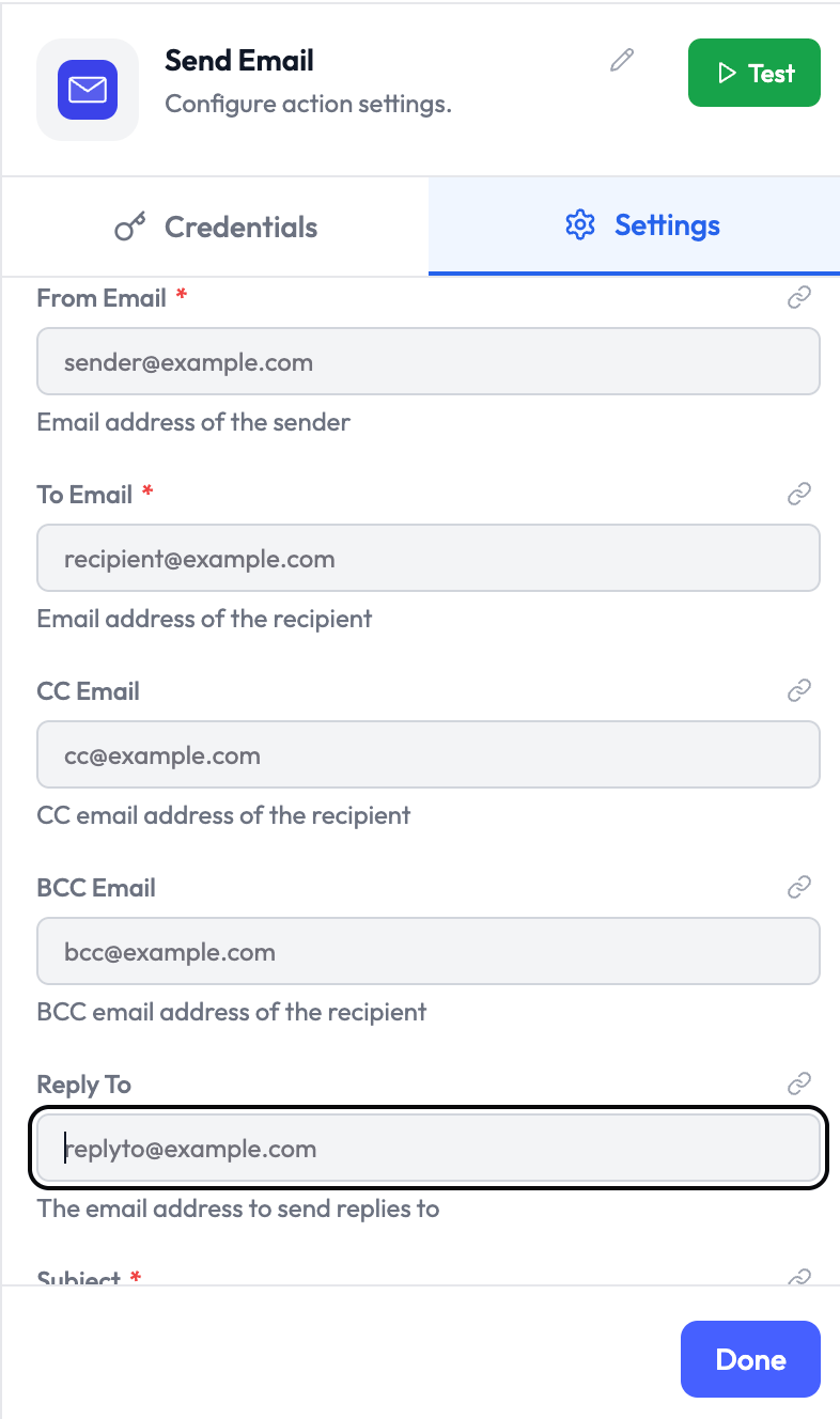Send Email Node