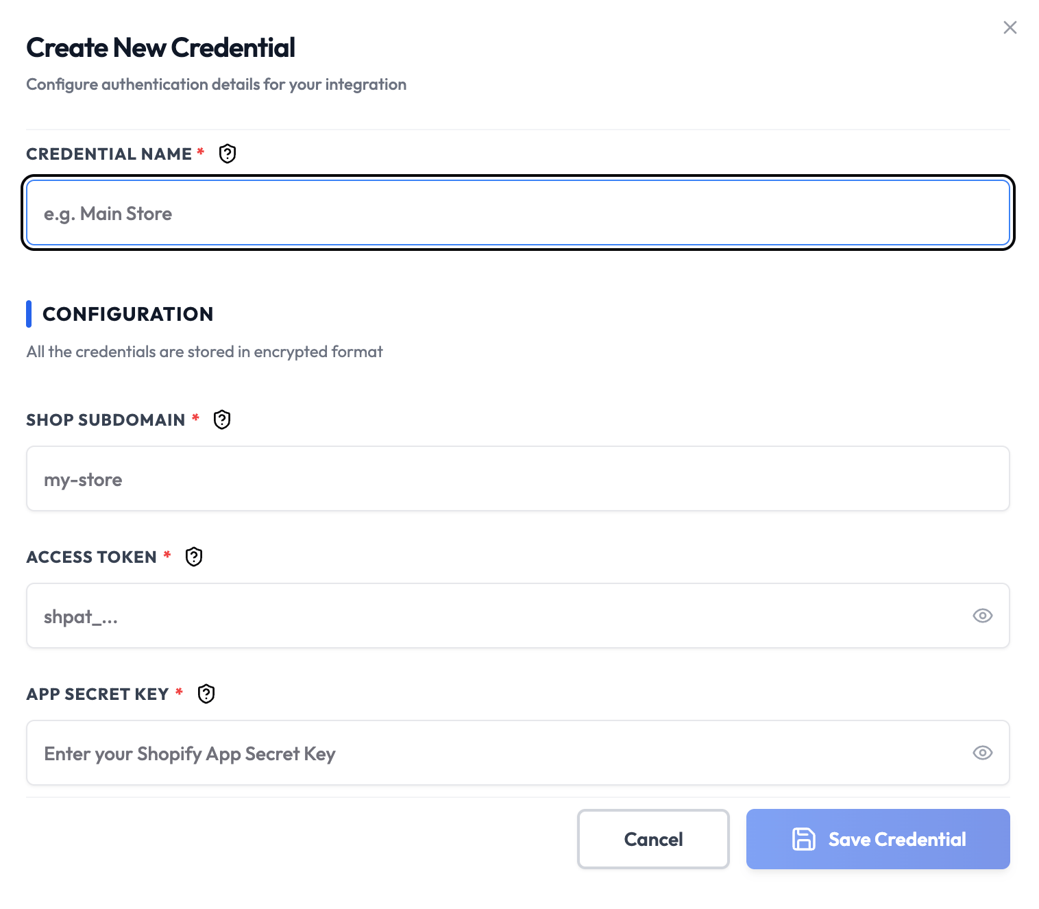 Shopify Admin Dashboard
