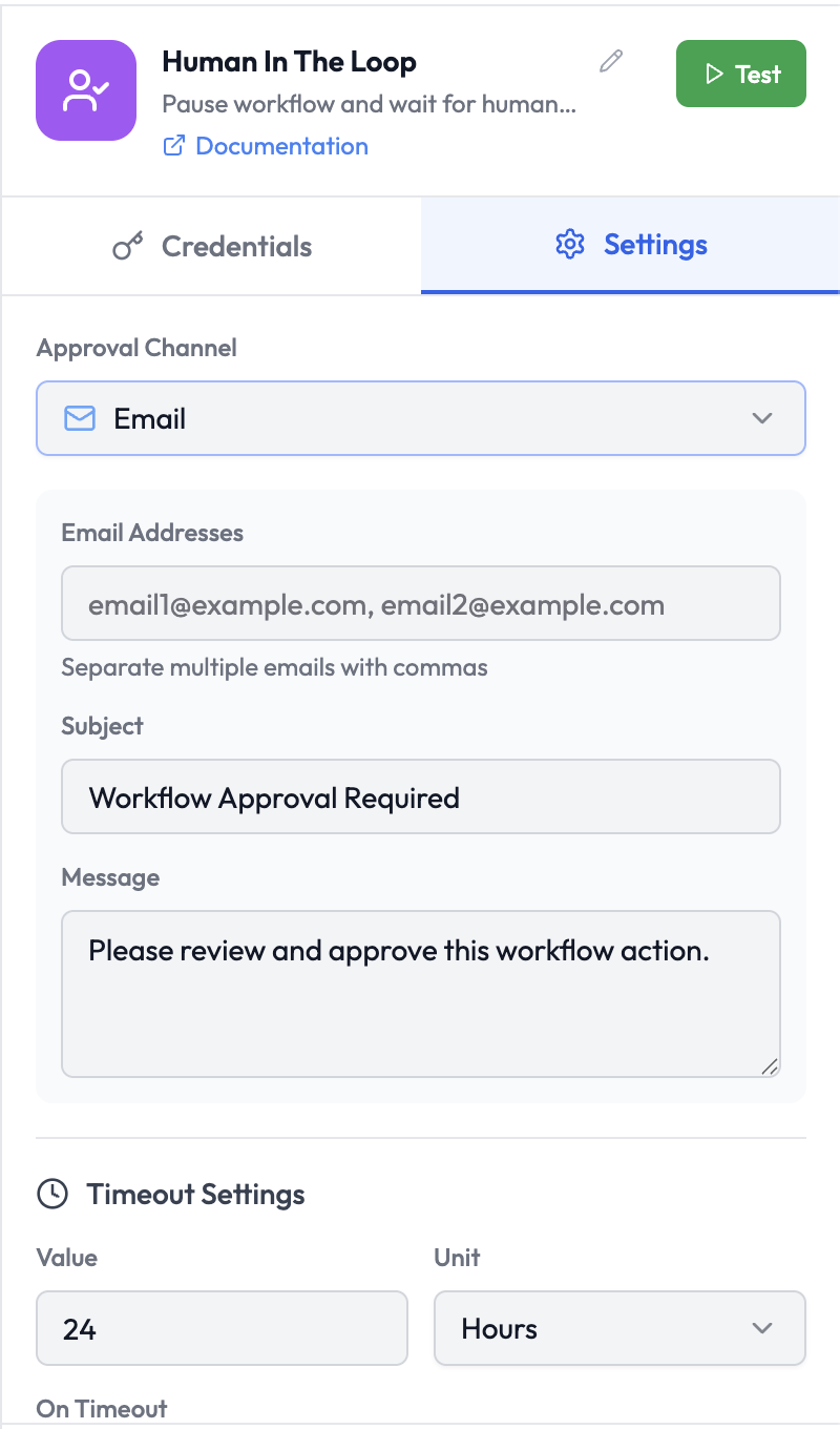 Human In The Loop Node