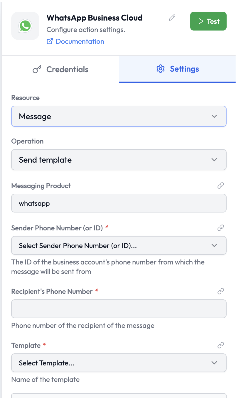 WhatsApp Business Cloud Node