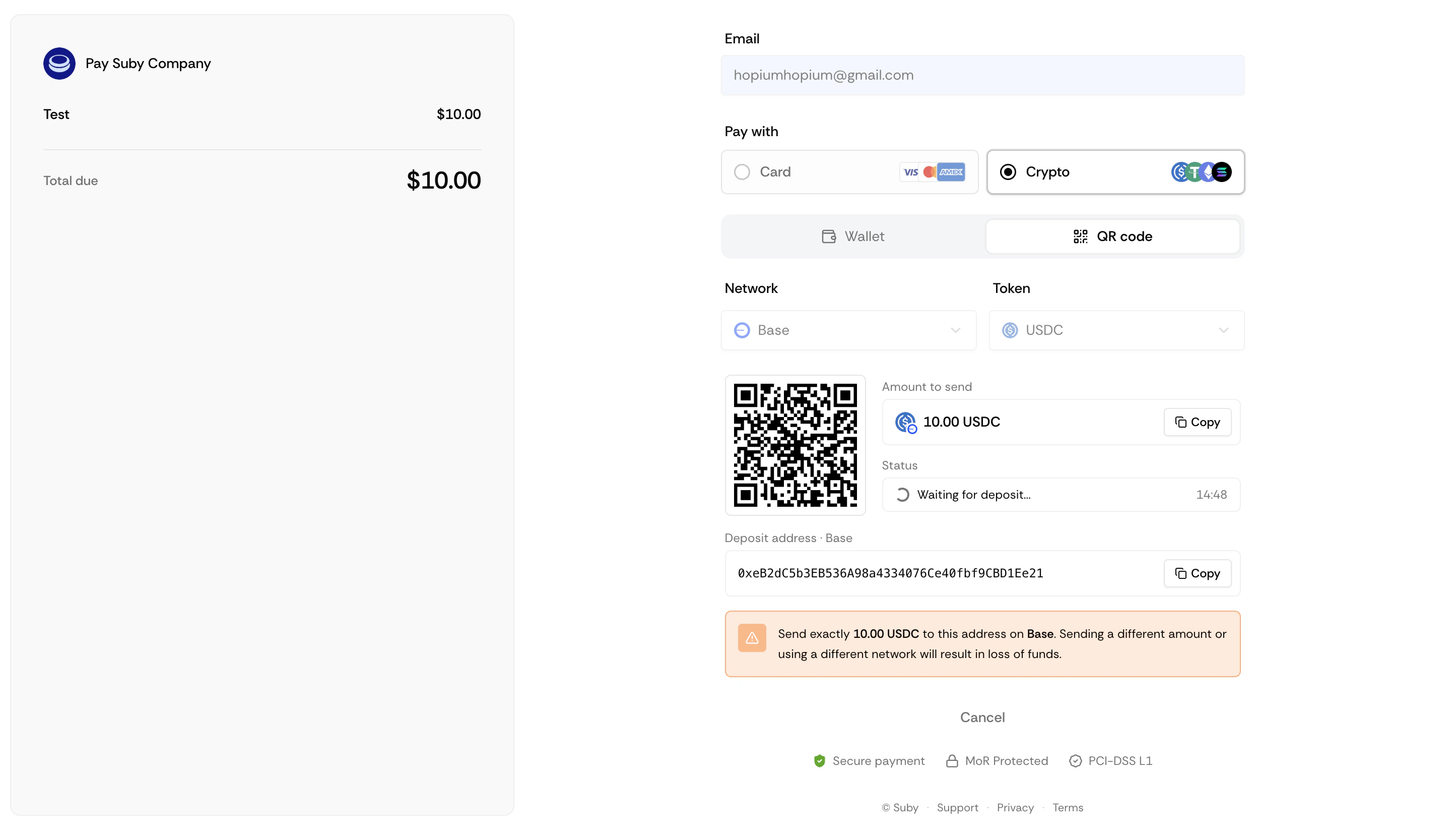 Newqrcodecheckout