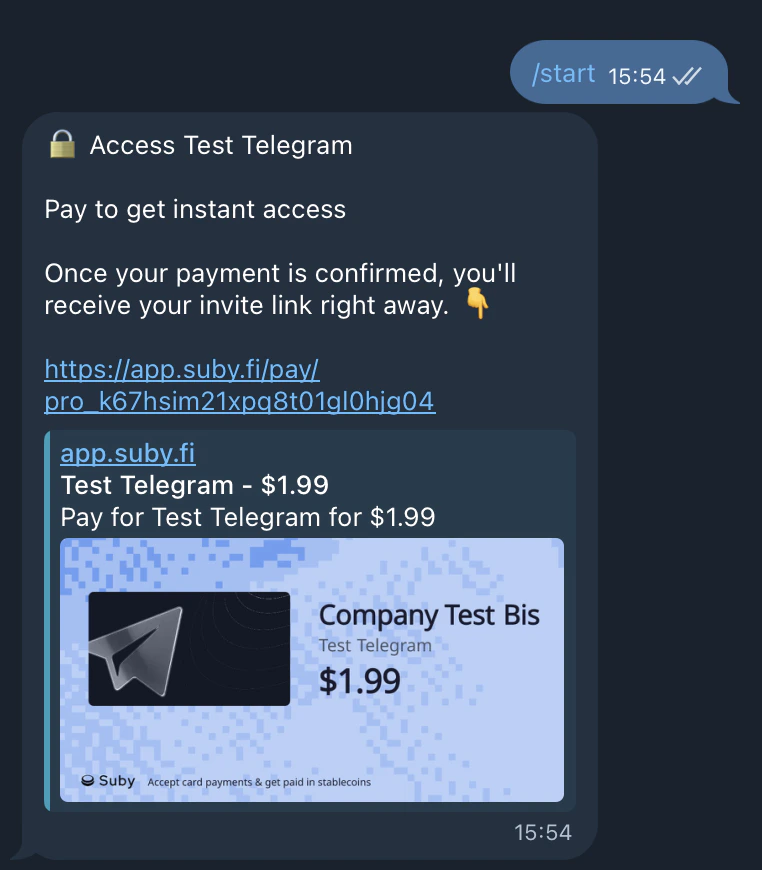 Telegram Checkout 4