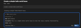 Cursor successfully creating an issue using sudocode MCP