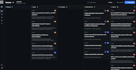 Issue board showing project tasks