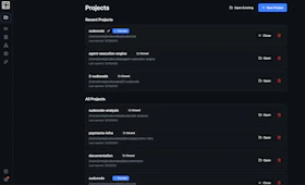Project selector in the sudocode web interface