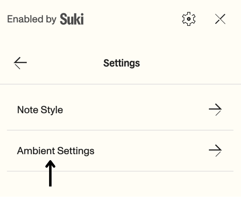 Settings