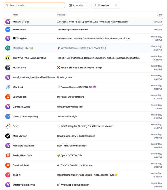 Summate Inbox - Private Email Address for Newsletter Management