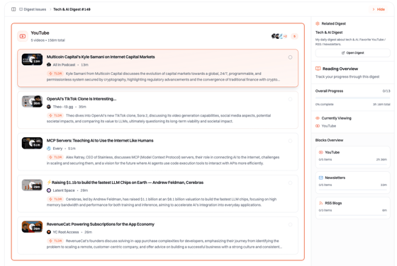 Web Reader Web Reader - Read Your Personal AI Digest Online | Summate
