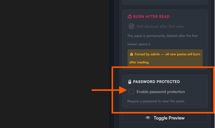 Password dialog