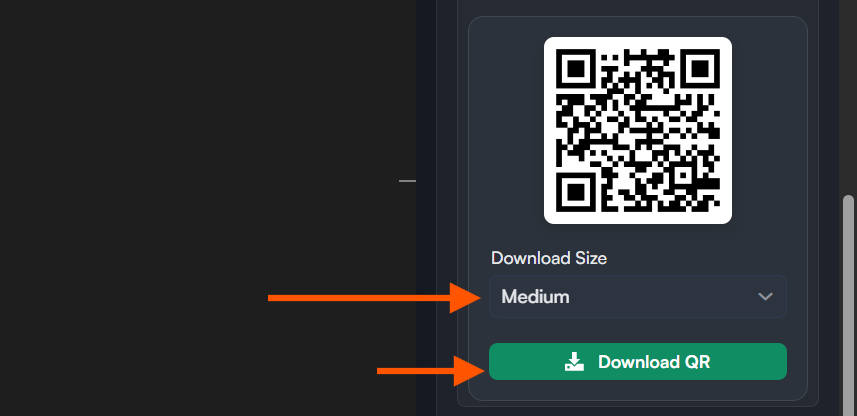 QR code preview