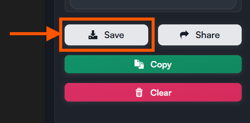 Save notification