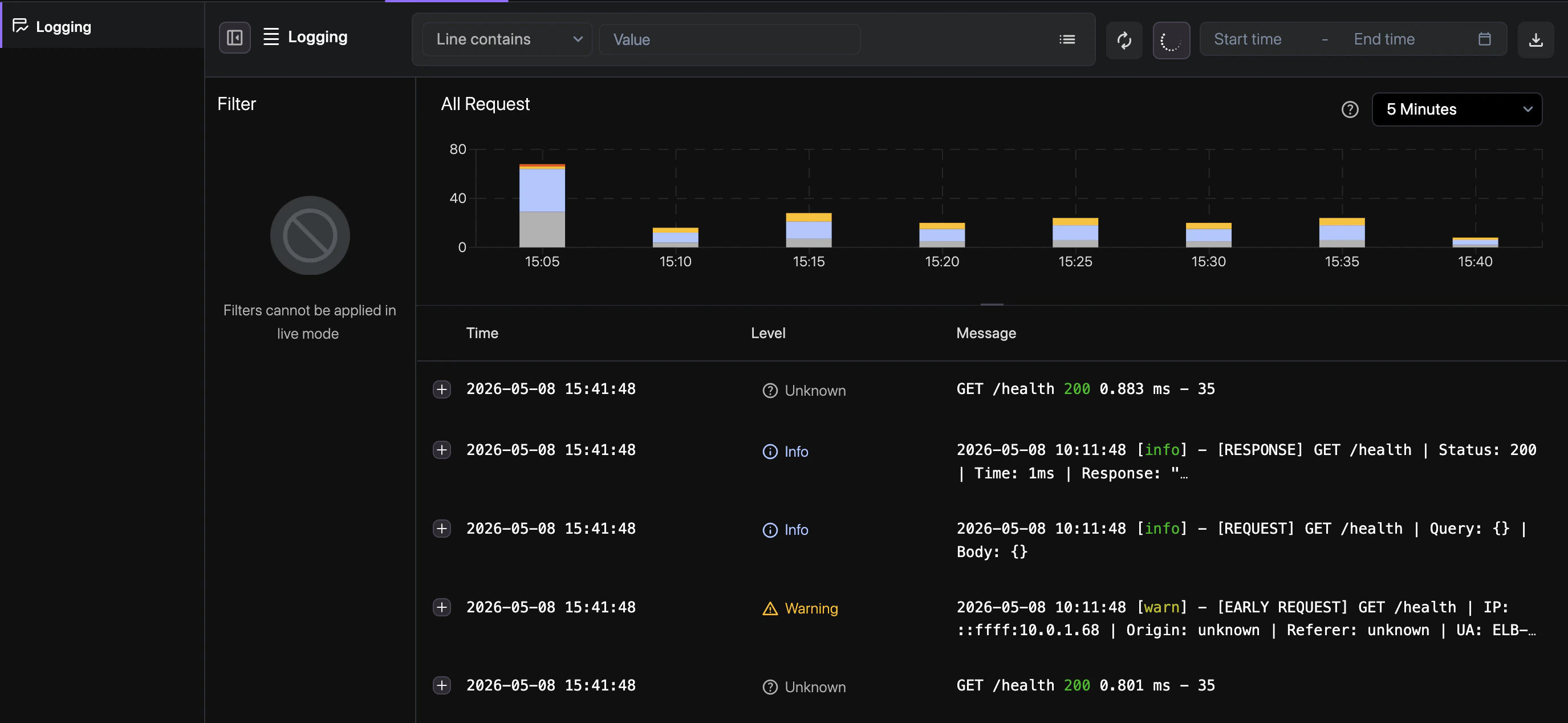 Application Logs