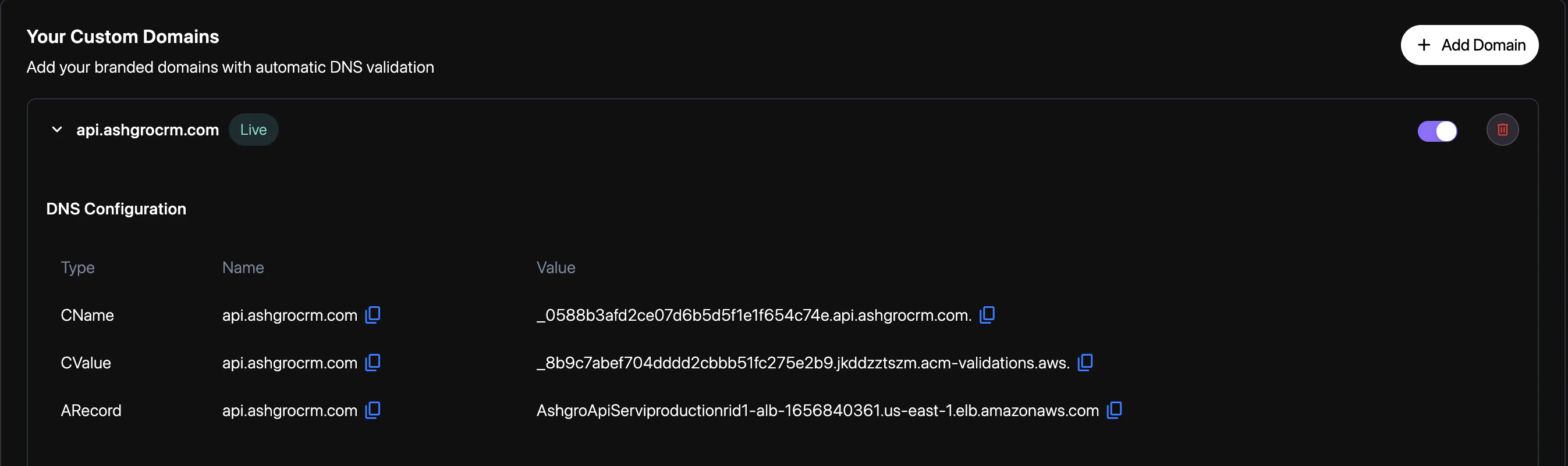Domain Stats
