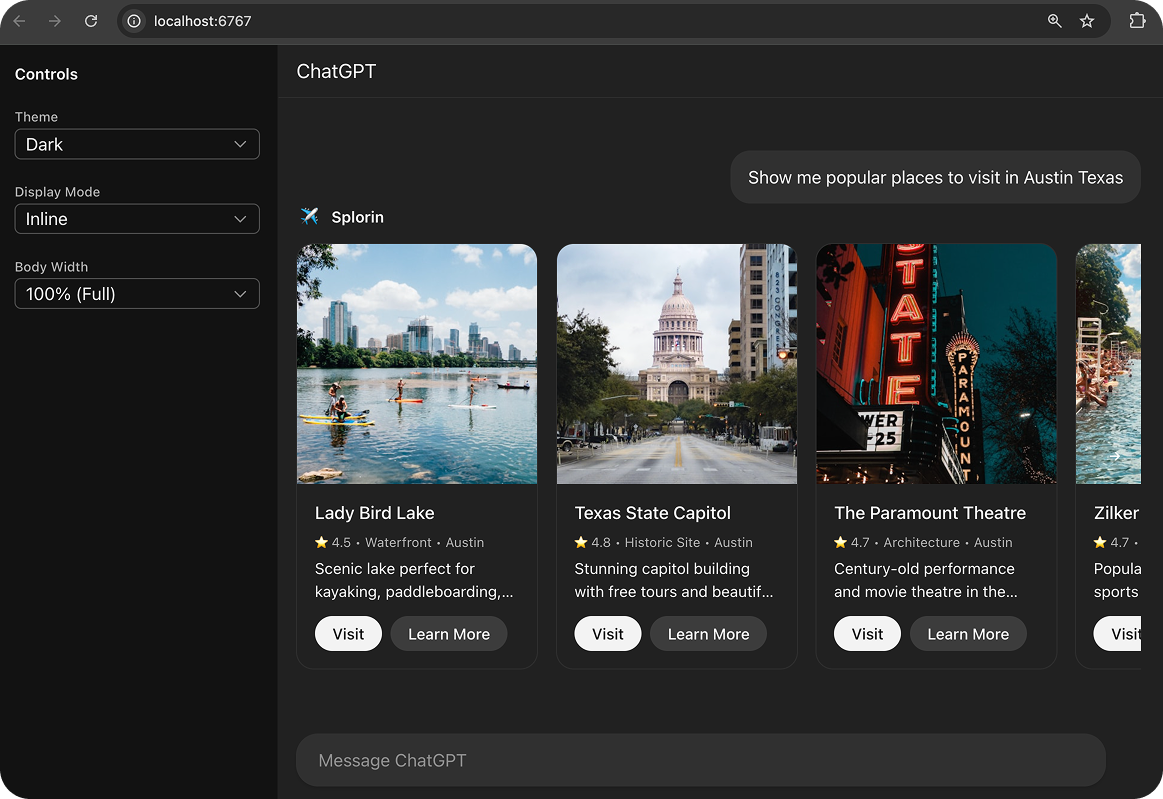 ChatGPT simulator screenshot