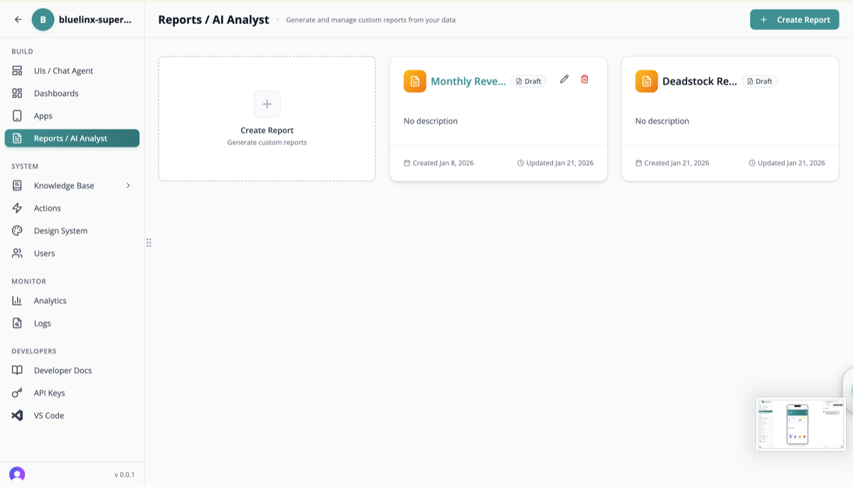 Reports Overview