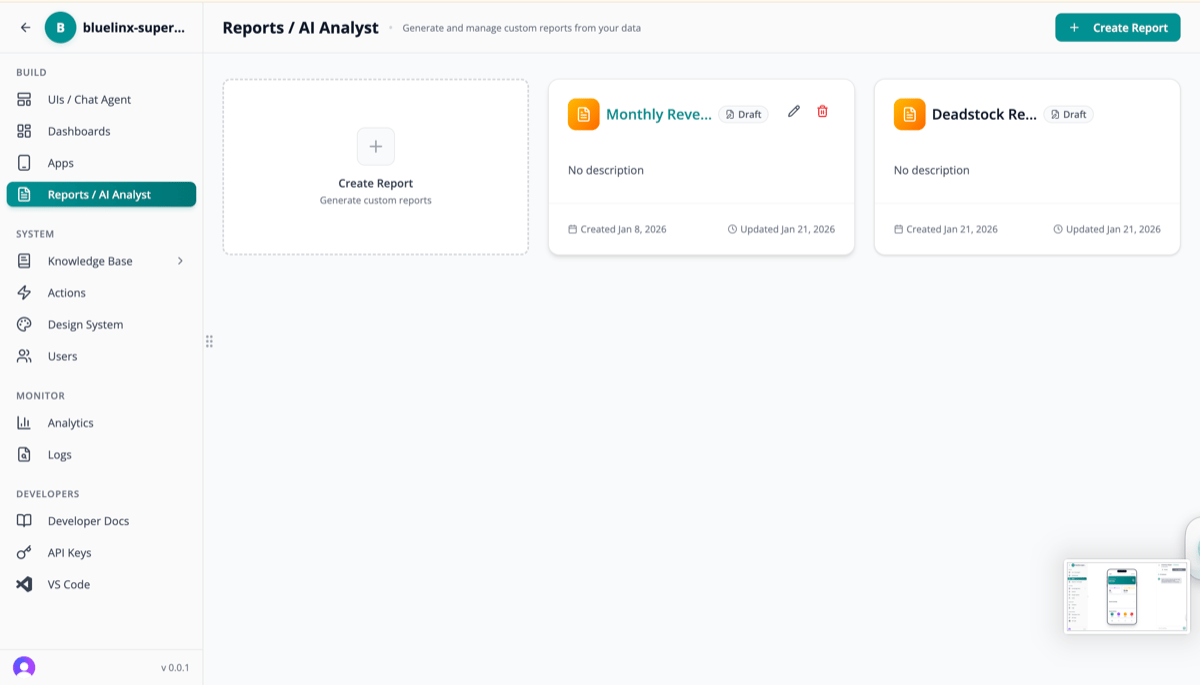 Reports Overview
