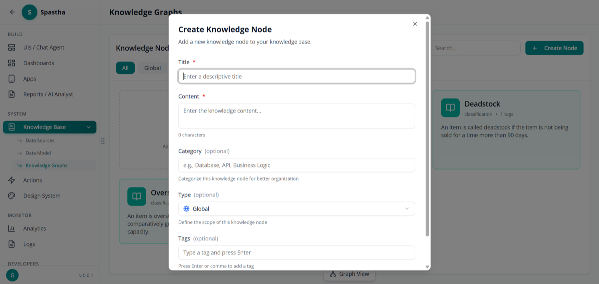 Create Knowledge Node