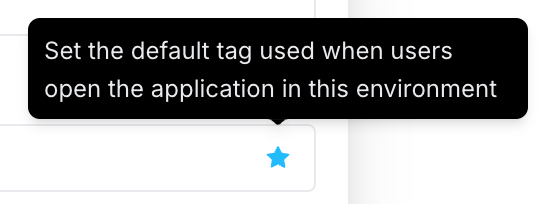 Default data tag selection