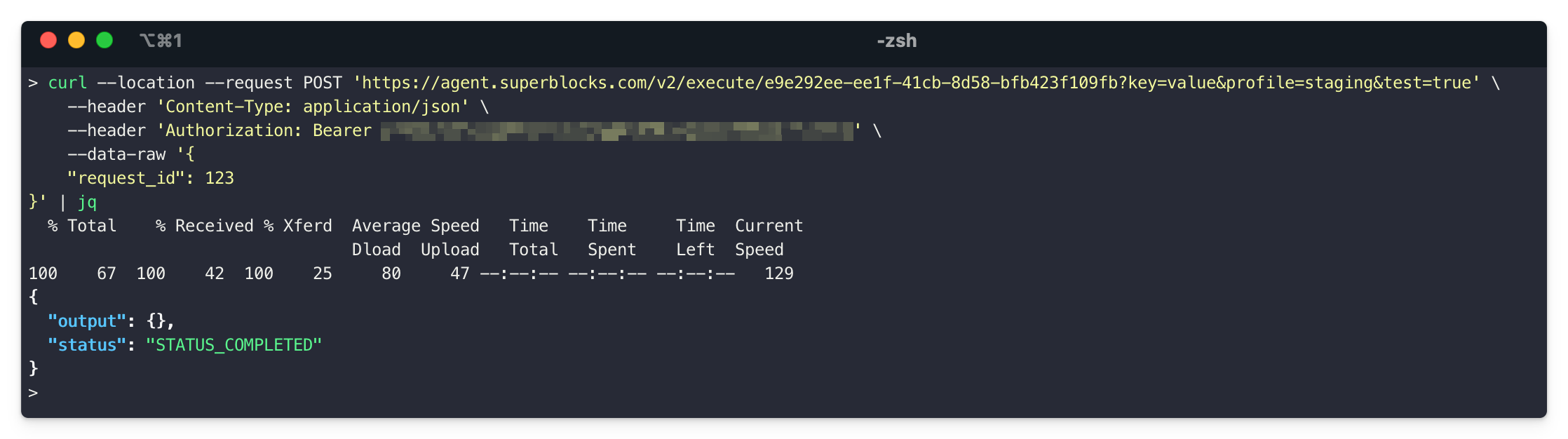 Testing workflow with curl Using curl to test and validate workflow configuration