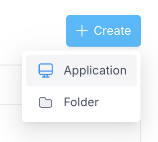 Create new application