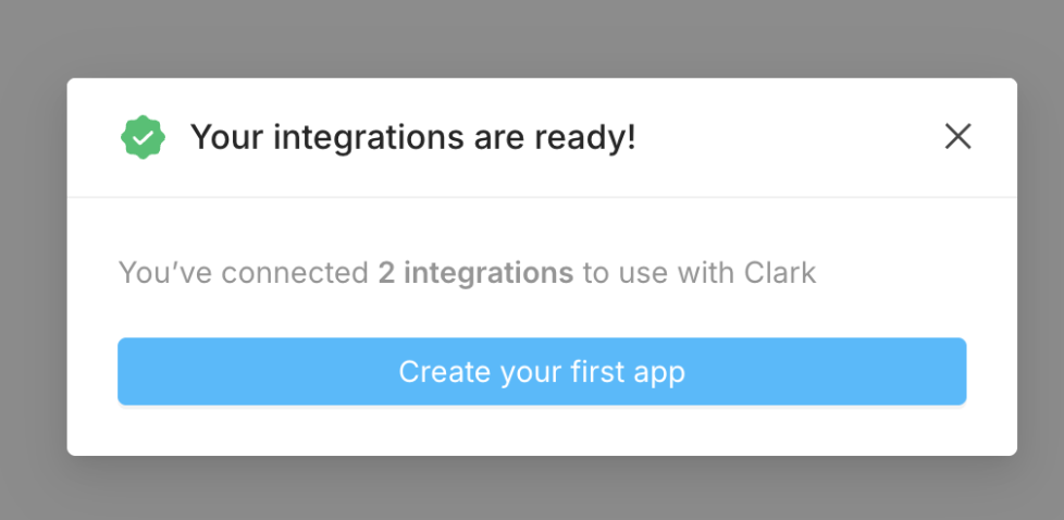 Integrations ready