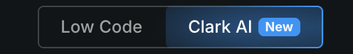 Low-Code to Clark AI switcher