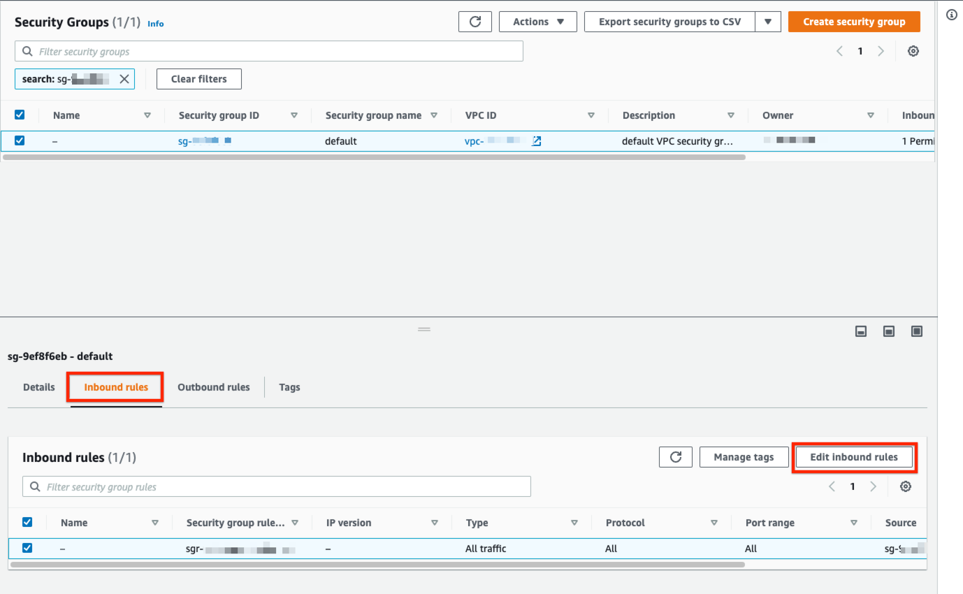 Update inbound rules to ensure that Superblocks IP addresses are allowed Update inbound rules to ensure that Superblocks IP addresses are allowed