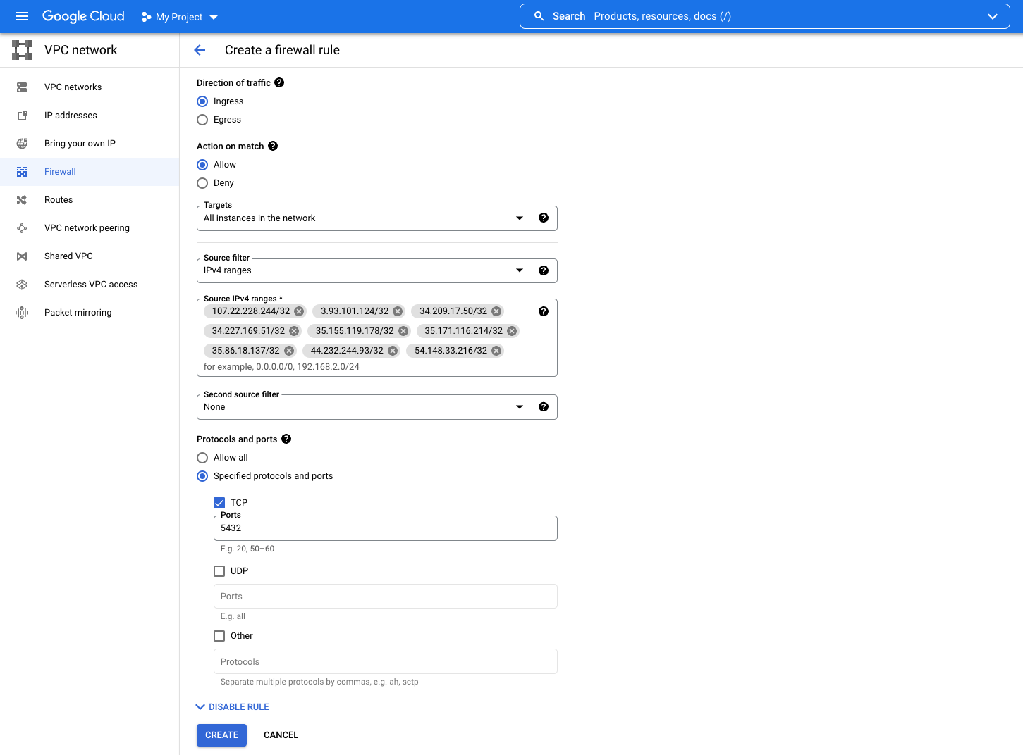 Add Superblocks IP addresses to the allow list in GCP Add Superblocks IP addresses to the allow list in GCP