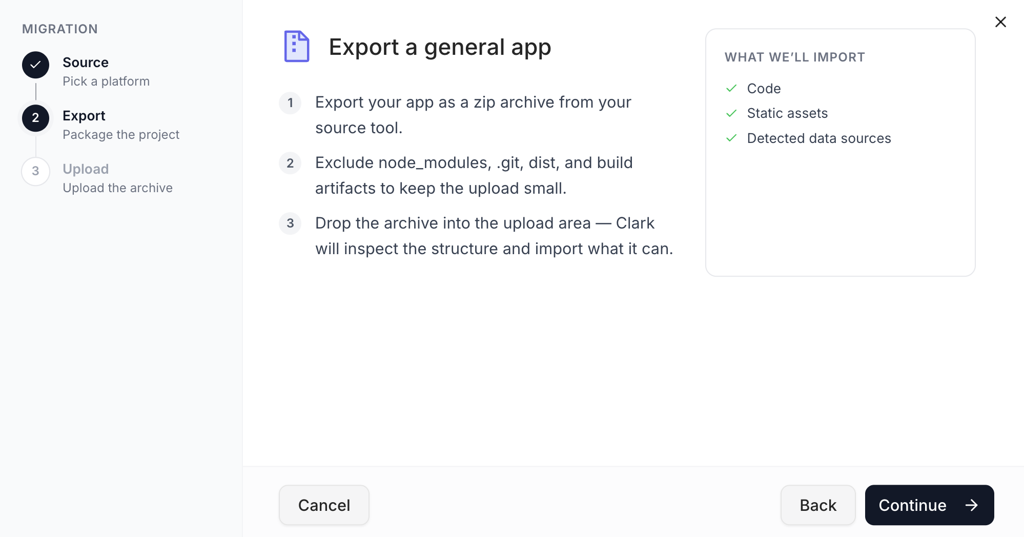 Other app import - Superblocks Docs