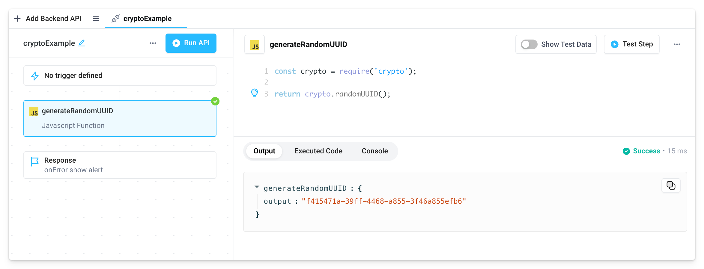 Use crypto in backend JavaScript use crypto in backend javascript
