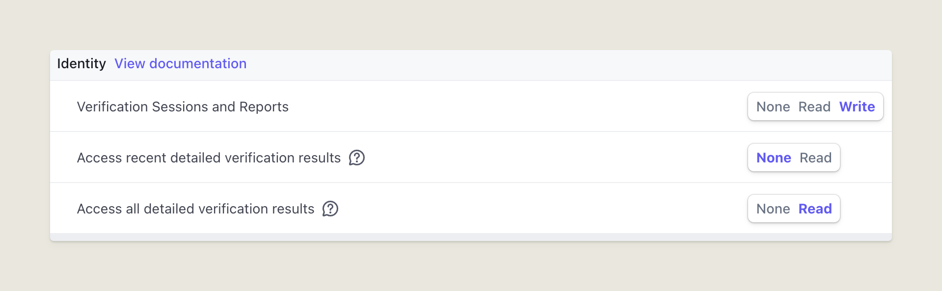 Stripe Permissions Pn