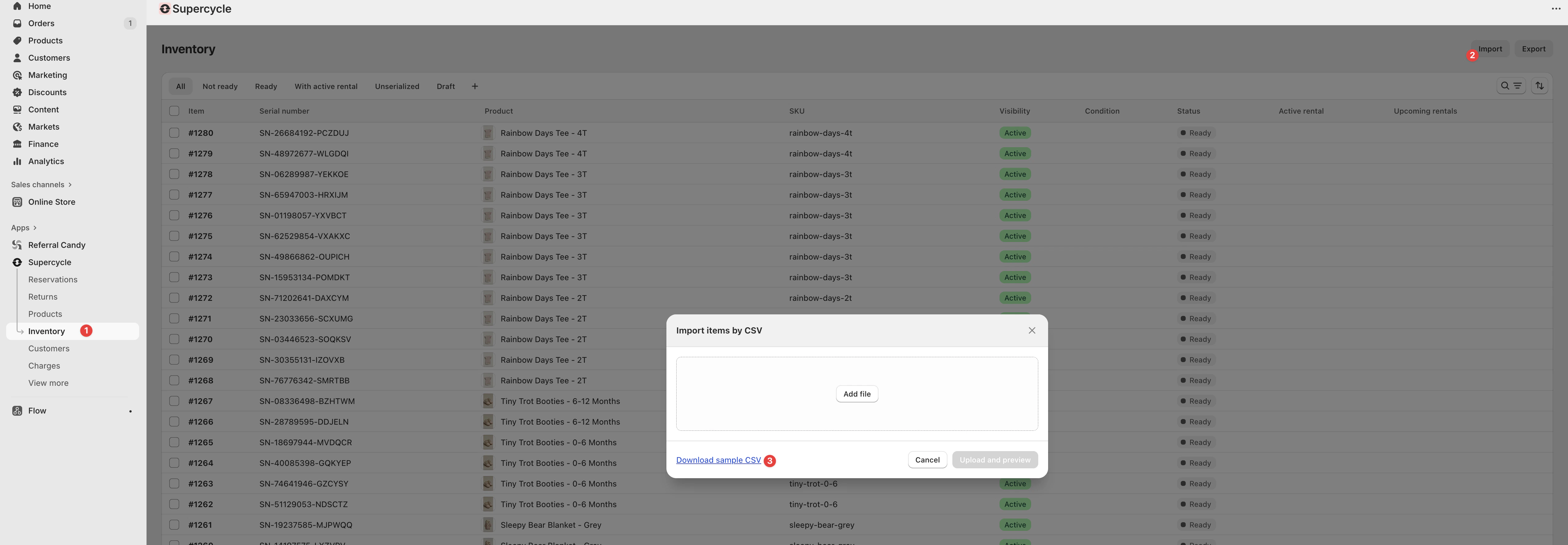 Download example CSV